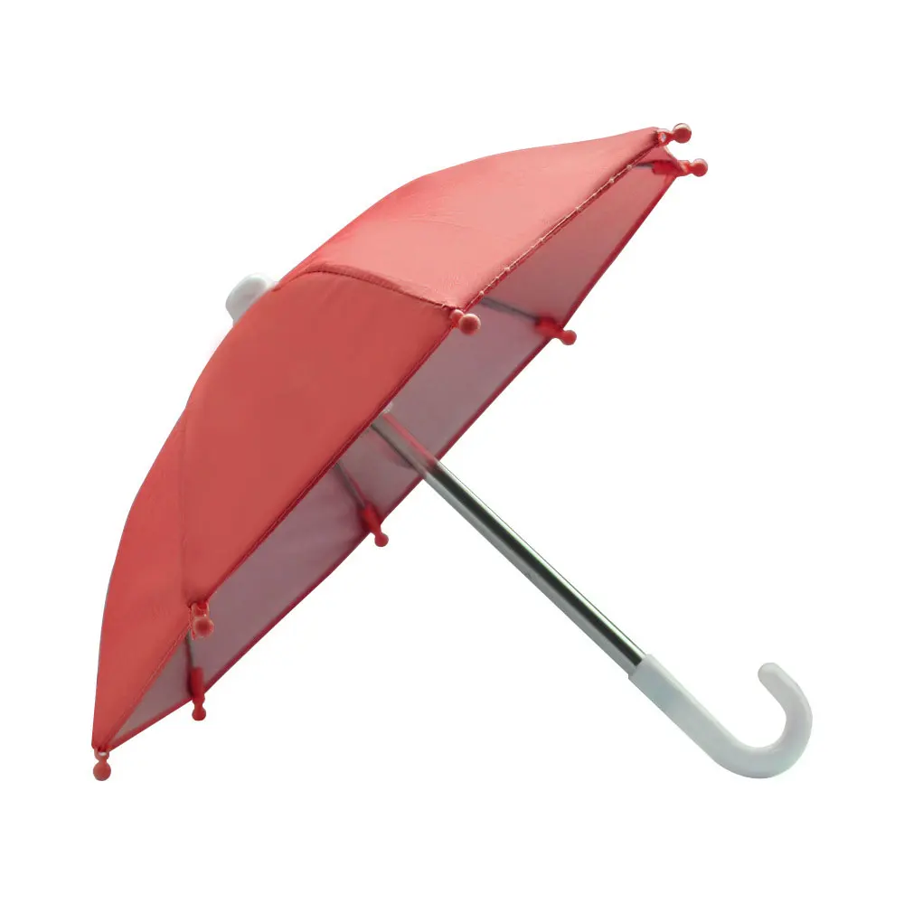Mini Umbrella Sunshade Phone Holder Motor Bike Handlebar Rain Resistant Waterproof Motorcycle Rider Rain Resistant Universal: Red