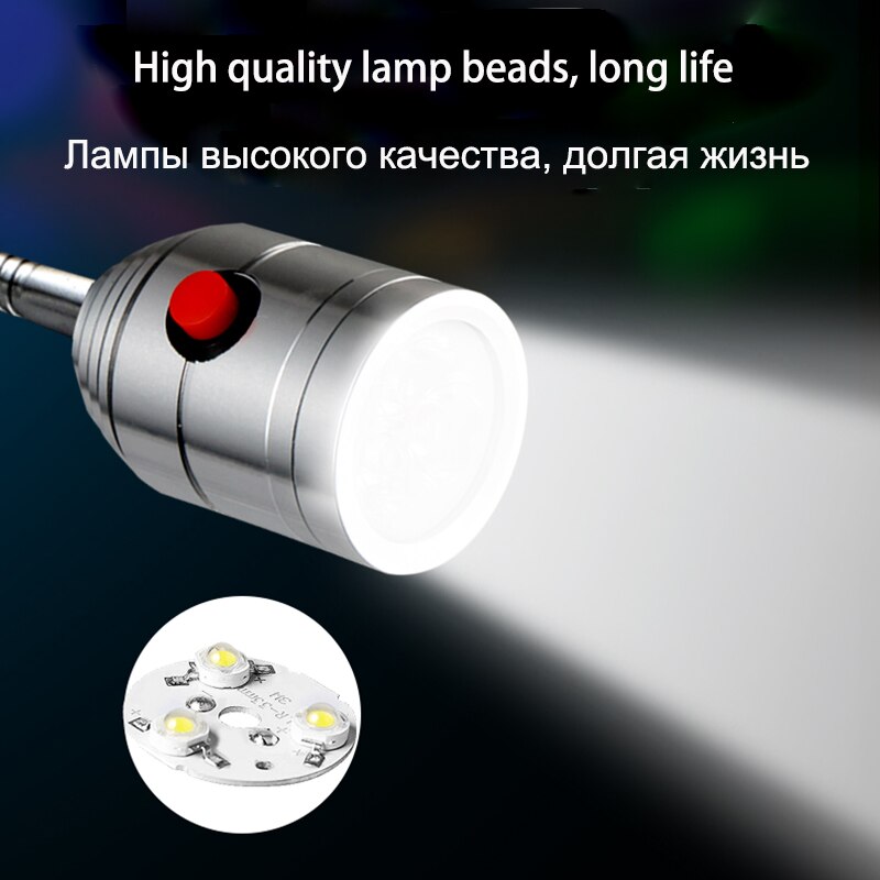 Luz LED de trabajo para máquina herramienta, lámpara de tallado de Jade de 24v y 220v, pequeña iluminación de perforación Industrial, lámpara de mesa, torno CNC, 1W, 3W, 5W