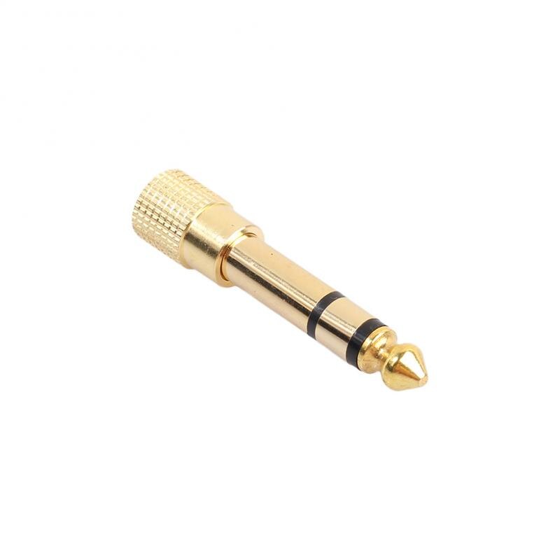 Headphone Jack 6.35mm Male Plug To 3.5mm Female Connector Earphone Amplifier Audio Adapter Microphone AUX Converter Audio Cable