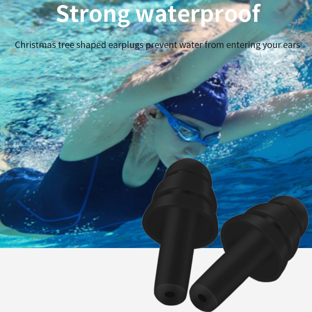 Tashric tampões de ouvido de silicone para dormir tampões de ouvido de ruído protetor de ouvido sono tampões de ouvido anti-ruído para natação plugue de ouvido