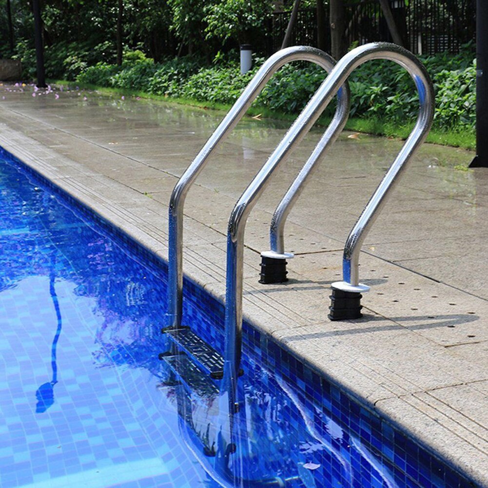 Swimming Pool Ladder Rung Steps Stainless Steel Replacement Non-Slip Ladder Pedal Swimming Pool Tools Swimming Pool Escalator