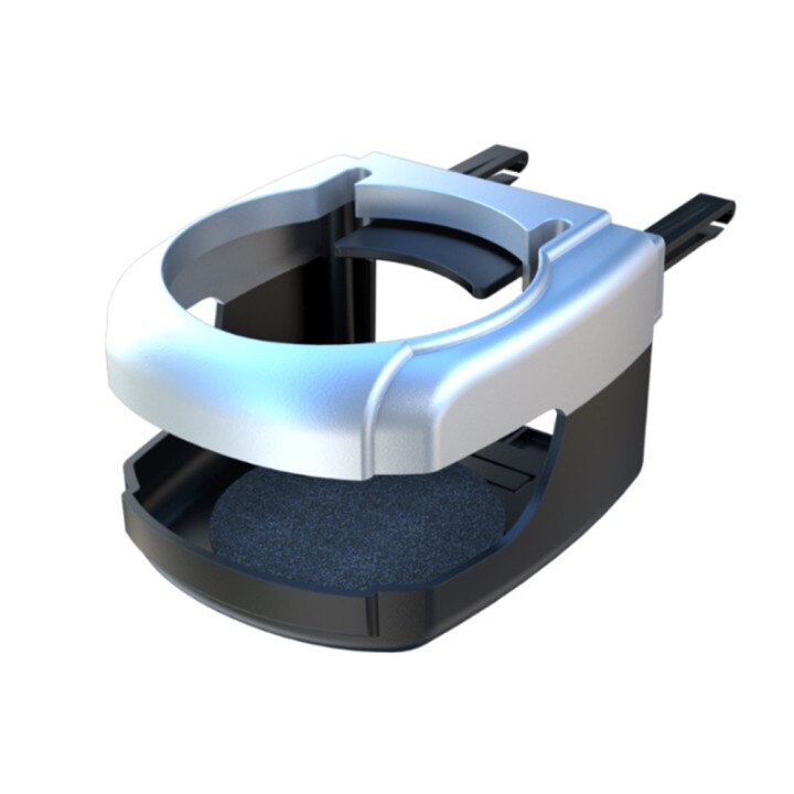 Car Outlet Air Vent Mount Can Holder Water Drinking Bottle Insert Holder Vehicle Cup Stand Bracket Car Vents Cup Rack: Silver