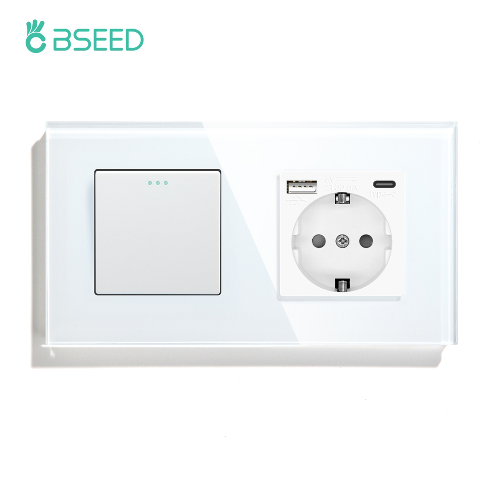 BSEED 1/2/3Gang Mechanical Button Switches Wall Li... – Vicedeal