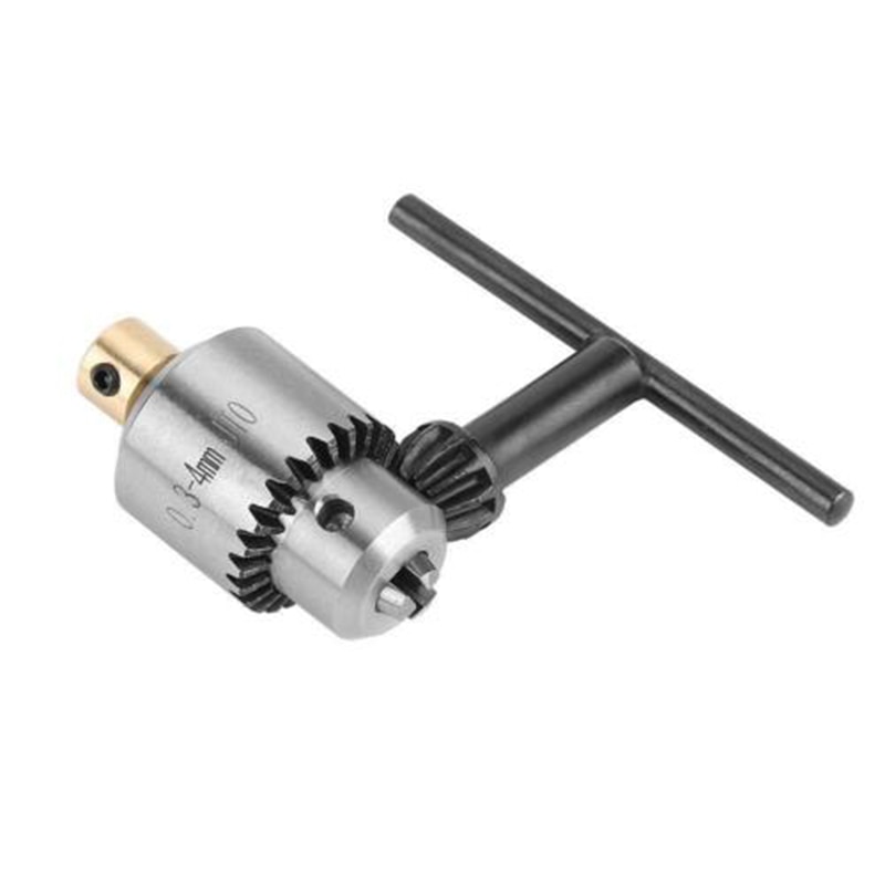 4 kpl mini 0.3mm-4mm kartioasennettu sorvi sähköporan istukka+avain+istukan avain