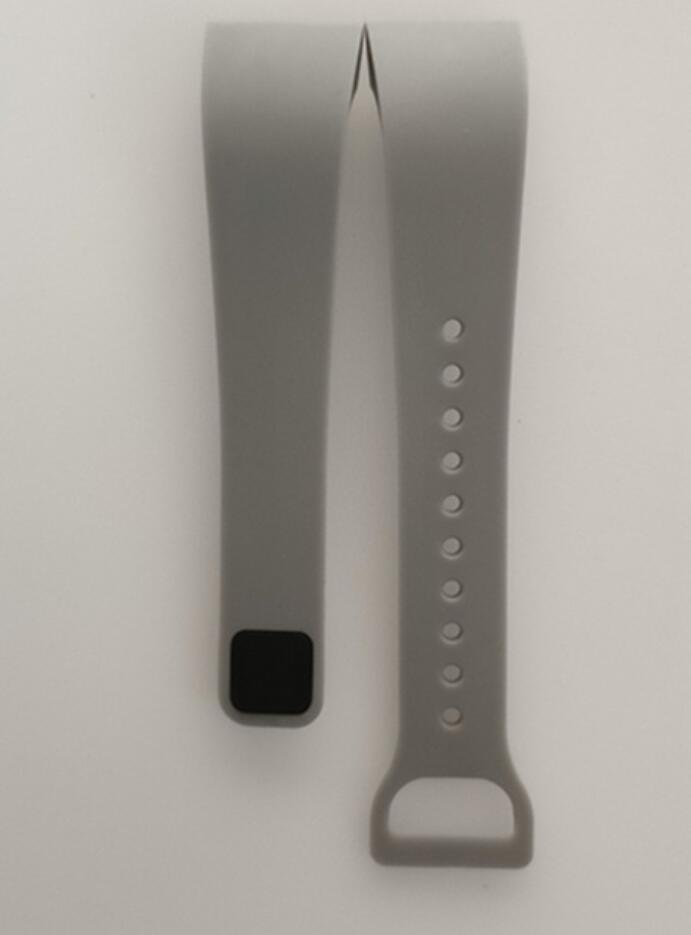 Correa de muñeca colorida para Xiaomi Mi Band 4c, correa de silicona de repuesto para pulsera inteligente Redmi Xiaomi Band 4C: Grey