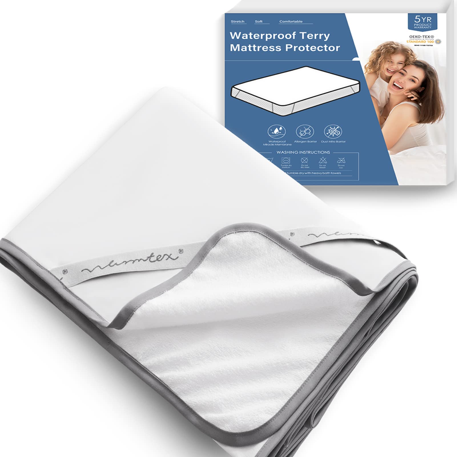 Matras Protector Waterdichte Badstof Matrashoes Met Elastiek In De 4 Hoeken Ademend Bed Cover Cobertores De Cama