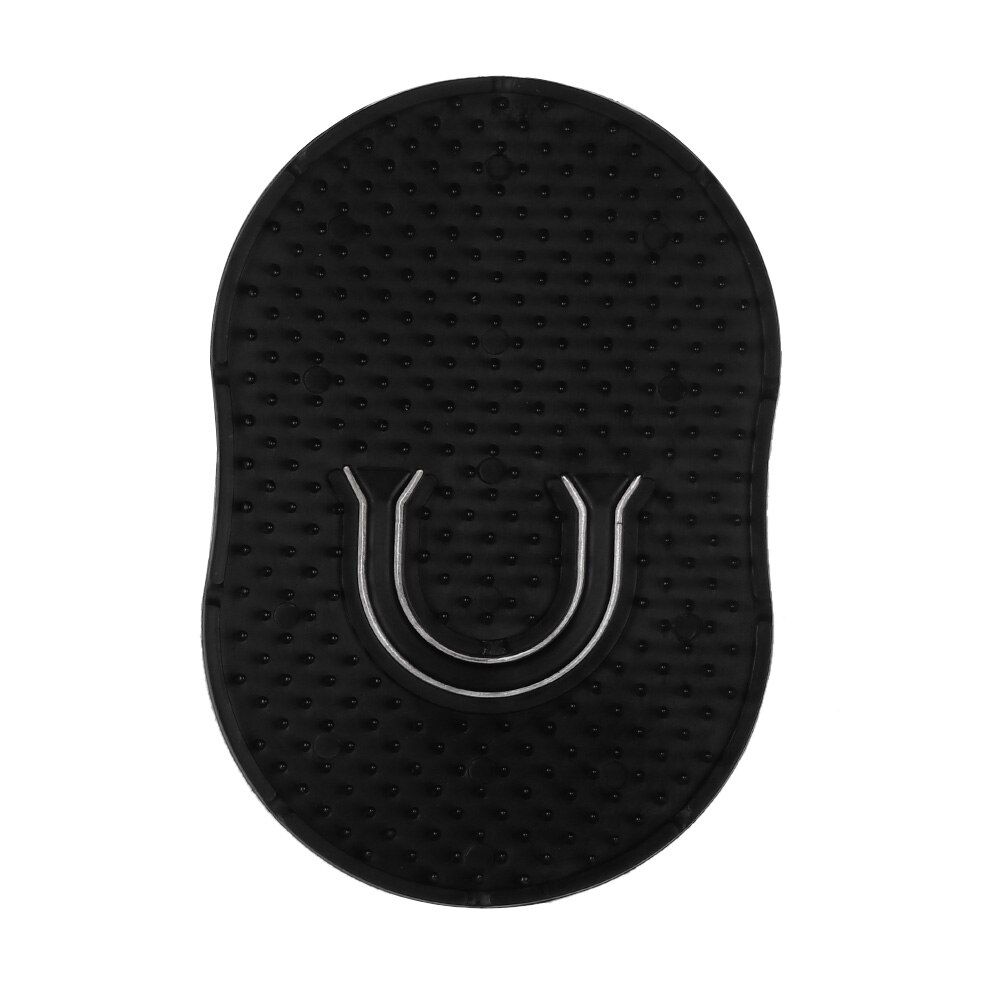 Peine cepillo de pelo para hombre, peine portátil de viaje para barba, bigote, palma, herramientas de estilismo para el cabello, cuero cabelludo, peine para champú negro, 1 ud.: Default Title