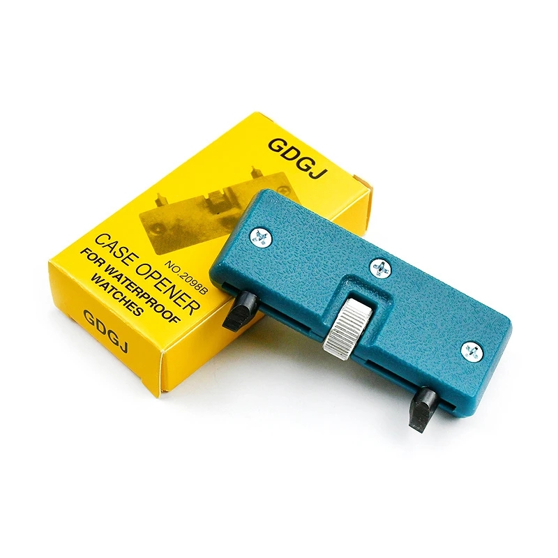 Abridor de relojes, herramienta de reparación de relojes portátil, llave de tornillo abierta trasera, removedor de cubierta, herramientas de reparación de relojero: Oro