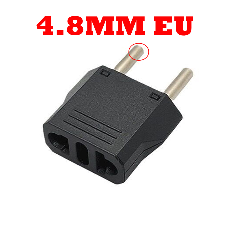 Mini convertisseur de prise électrique, prise, adaptateur secteur, blanc, noir, petit, 2 broches, US vers EU, Euro vers US, Japon, Canada, Mexique: MARRON