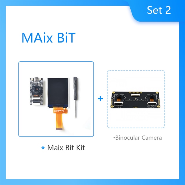 Sipeed MAix BiT for RISC-V AI+IoT K210 Dev. Board 1st RV64 AI board for Edge Computing: Binocular Camera