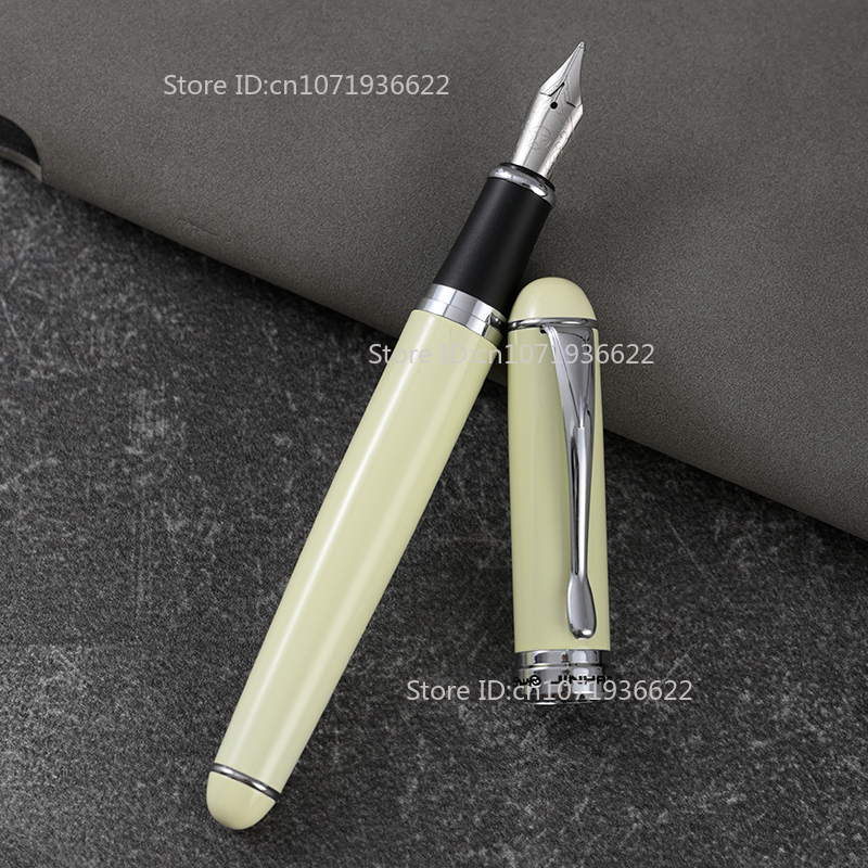 Pluma estilográfica gruesa pulida redondeada hecha a mano extremadamente gruesa, punta de 4,0 MM, cuchillo largo de doble capa, pluma de escritura de negocios: Morado / MF