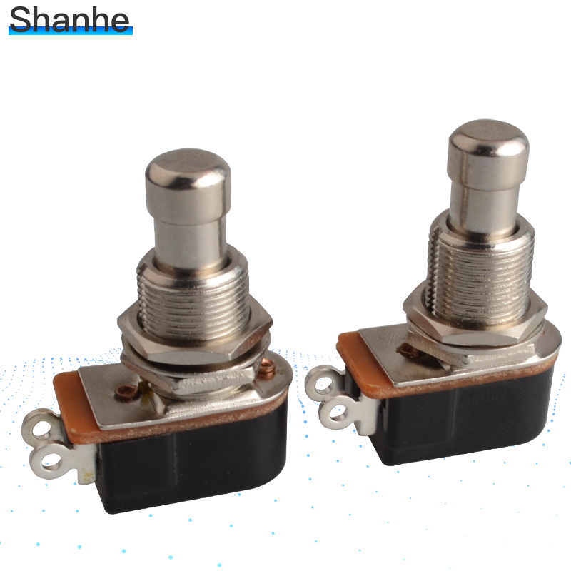 1pcs SPST Momentary Soft Touch Push Button Stomp Foot pedal switch Electric Guitar Switch OFF-Momentary ON