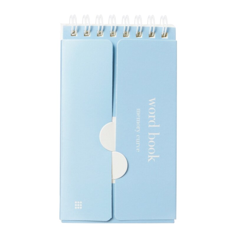 Mini carnet de Notes en spirale, livre de mots anglais, carnet de poche, Notes d&#39;écriture, 85DD, 87 feuilles: blue 