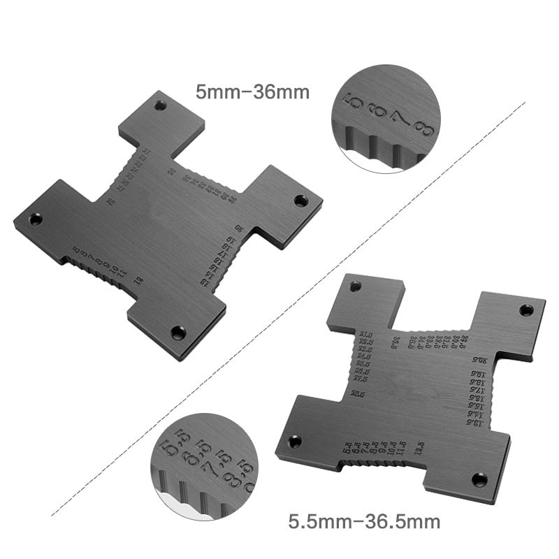 2 sztuk/zestaw głębokościomierz wysokość miernik precyzyjne metryczne pomiar narzędzia stolarskie robić obróbki drewna robić routera tabeli, frezarka robić drewna