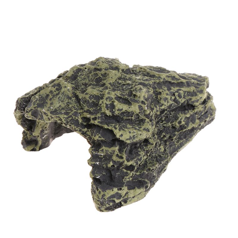 Reptile Cave Turtle Bask Back Caves Platform Case Decoration Landscape Resin Lifelike Habitat Hide Rock For Lizard Snake 32CC