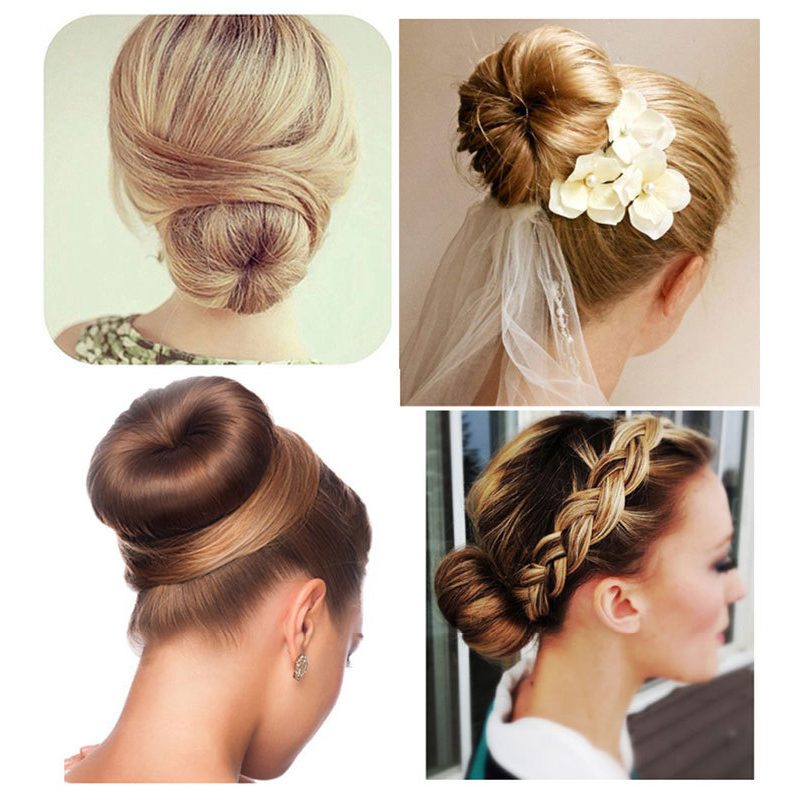 1/2 pçs cabelo torção estilo antigo trança penteado donut cabelo bun maker diy esponja ferramentas de estilo de cabelo para as mulheres acessórios de cabelo