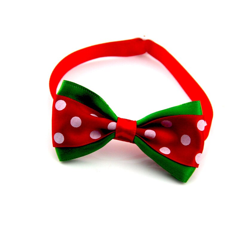 Hond Jaar Boog Kerstversiering Voetafdrukken Bel Ketting Hond Accessoires Hond Hoofdtooi Hond Kat Ornament Boog Hoofdtooi: 5