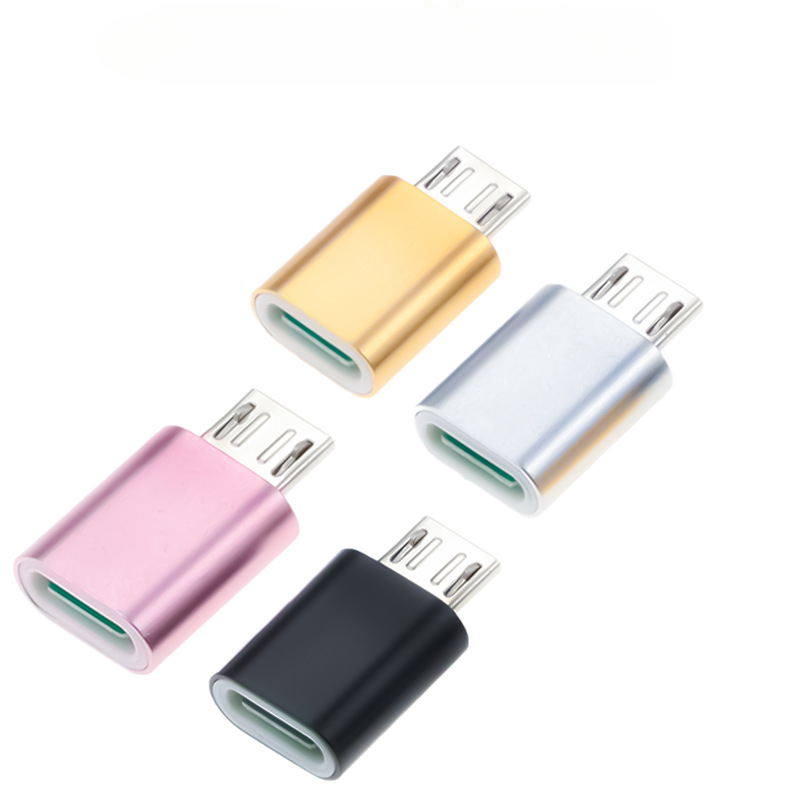 USB Type C Female To Micro USB Male Adapter Connector Type-C Micro USB Charger Adapter V8 Charging Data Transmission Converters