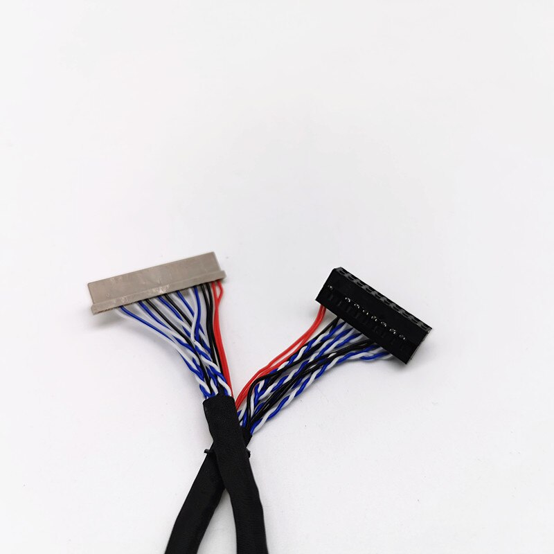 Universal LCD Screen DF14 20 Pin 1ch 8-bit LVDS Cable 25cm 40cm For 8.4-15 inch LCD Panel