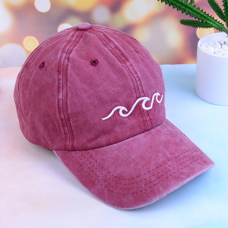 1PC Sports Hats Sea Wave Baseball Cap Unisex Dad Hats Sports Hats Women Men