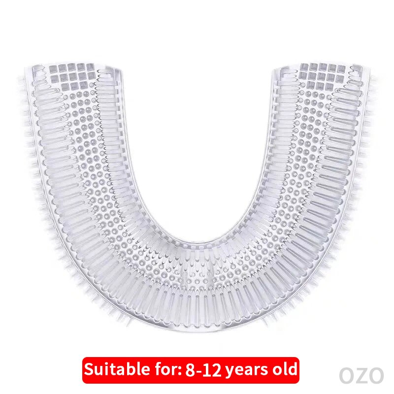Electric Toothbrush U-Shaped Soft Silicone Replacement Brush Head Electric Toothbrush Accessories: Big brush head