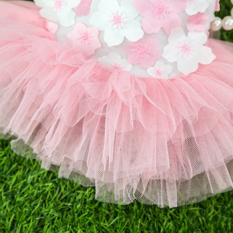 Spring Summer Princess Dress Pet Cat Clothes Small Dog Skirt Sweet Tulle Skirt Chihuahua Yorkshire Lovely Pomeranian