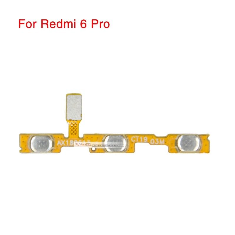 1pcs Power Button Flex Replacement For Xiaomi Redmi S2 3 3X 3S 4A 4X 5A 6A 7 5 Plus Note 5 6 Pro Mute Volume Control Side Switch: For Redmi 6 Pro