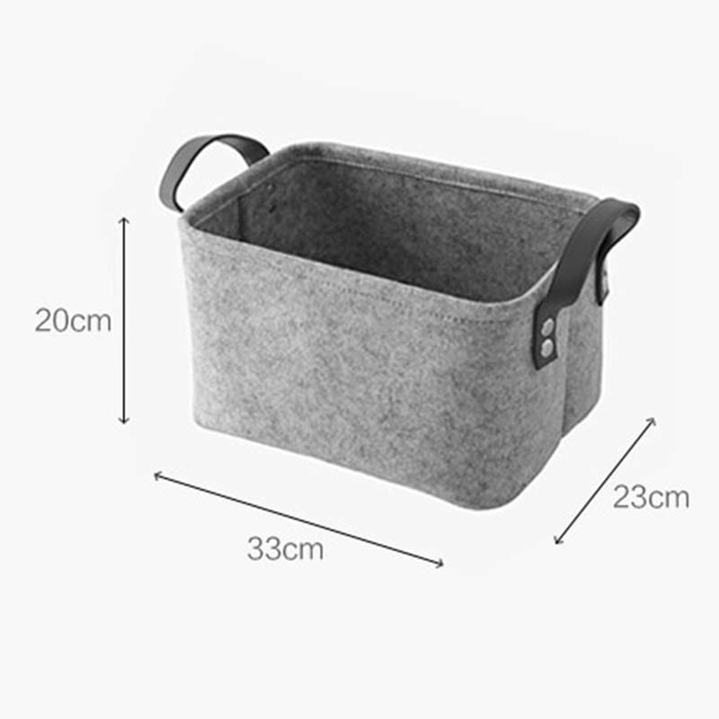 Urijk pliable jouet panier à linge laine feutre paniers de rangement vêtements sales panier support de jouet sac de rangement maison organisateur conteneur