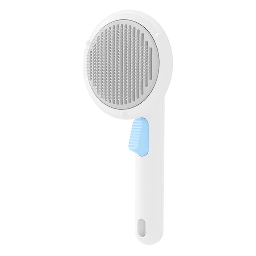Pumpkin Pet Comb Brush Remove Floating Hair Comb Fading Cat Brush Dog Long and Short Hair Self-cleaning Comb Open Knot Comb: Gray