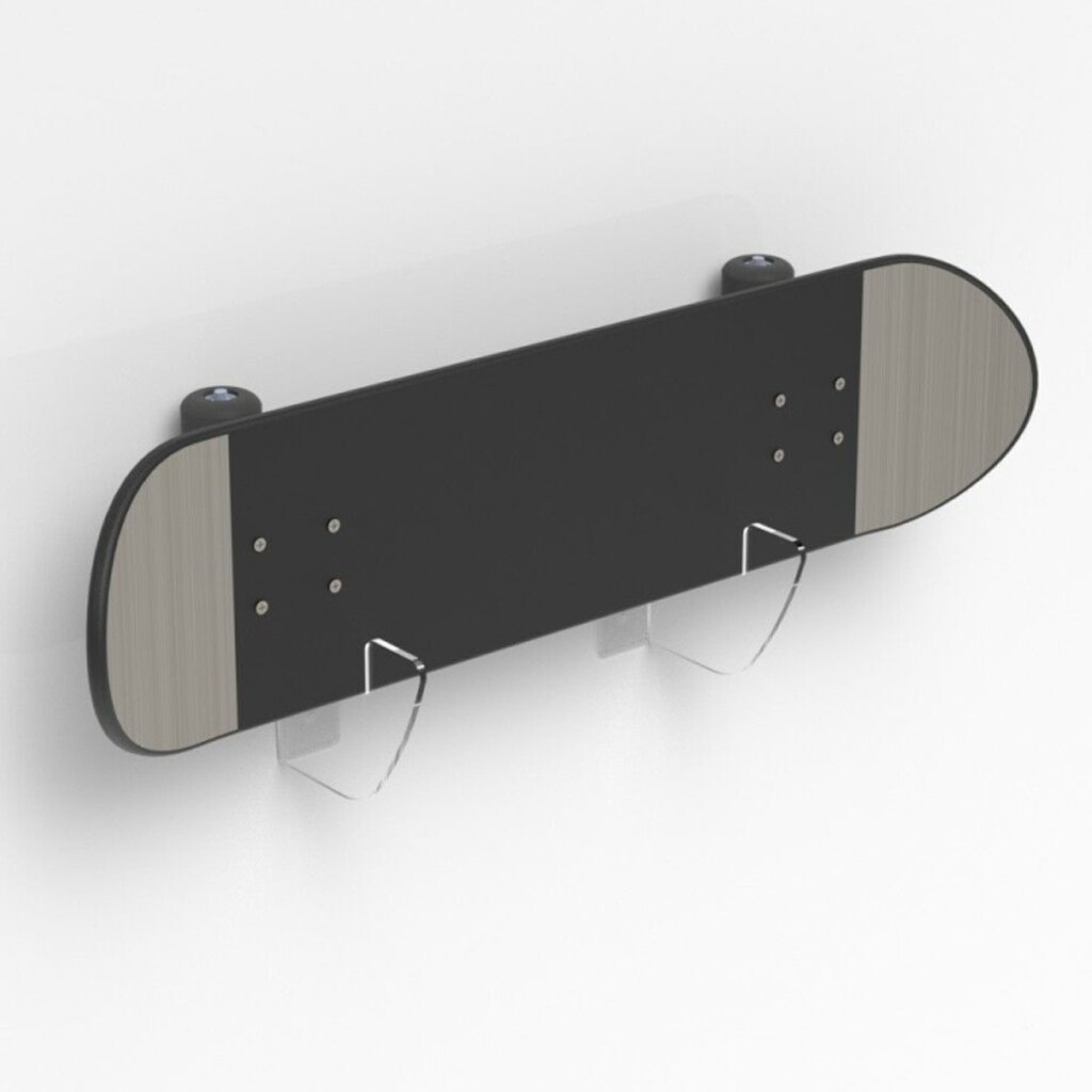 1 par skateboard væghængende beslag display montering dæk butik opbevaring