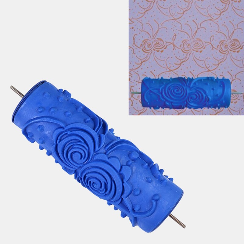Hushållsfärg roller pensel diy vägg roller pensel mjukt gummihuvud cirkel parallell rand