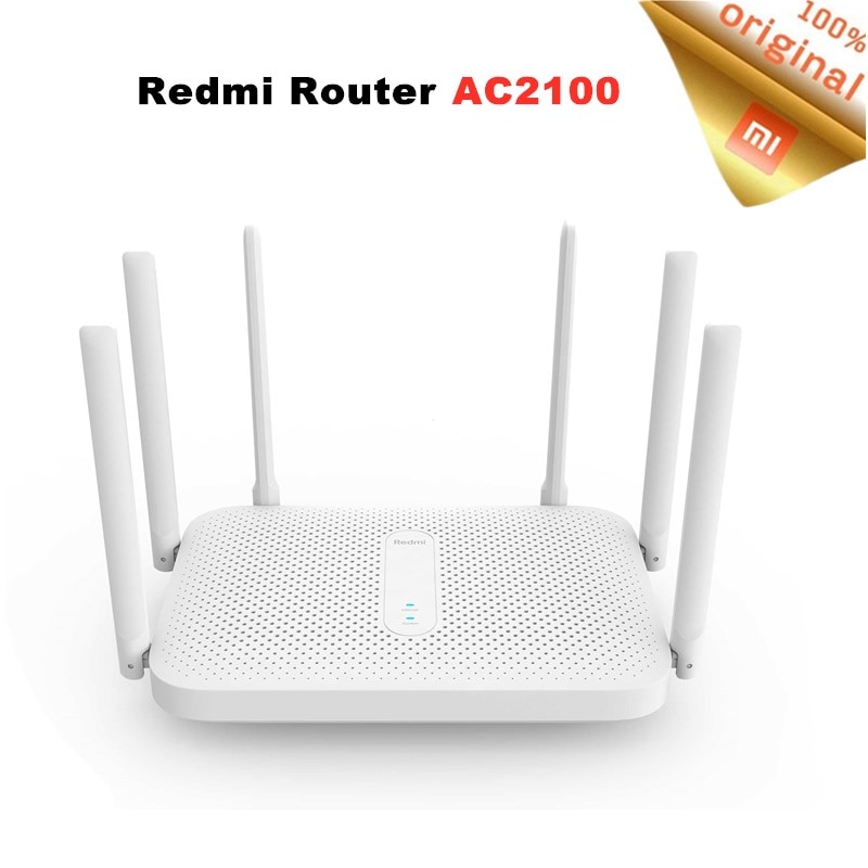 Xiaomi Redmi AC2100 Router Gigabit Dual-Band Wireless Router Wifi Repeater With 6 High Gain Antennas Wider Coverage Easy Set