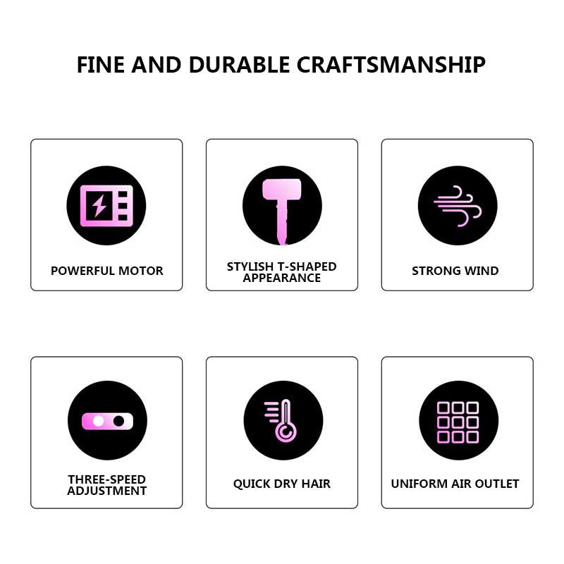 Hair Dryer High Power Styling Tools Blow Dryer And Cold Varied Plug Hairdryer 220-240v Machine Hammer Dryer