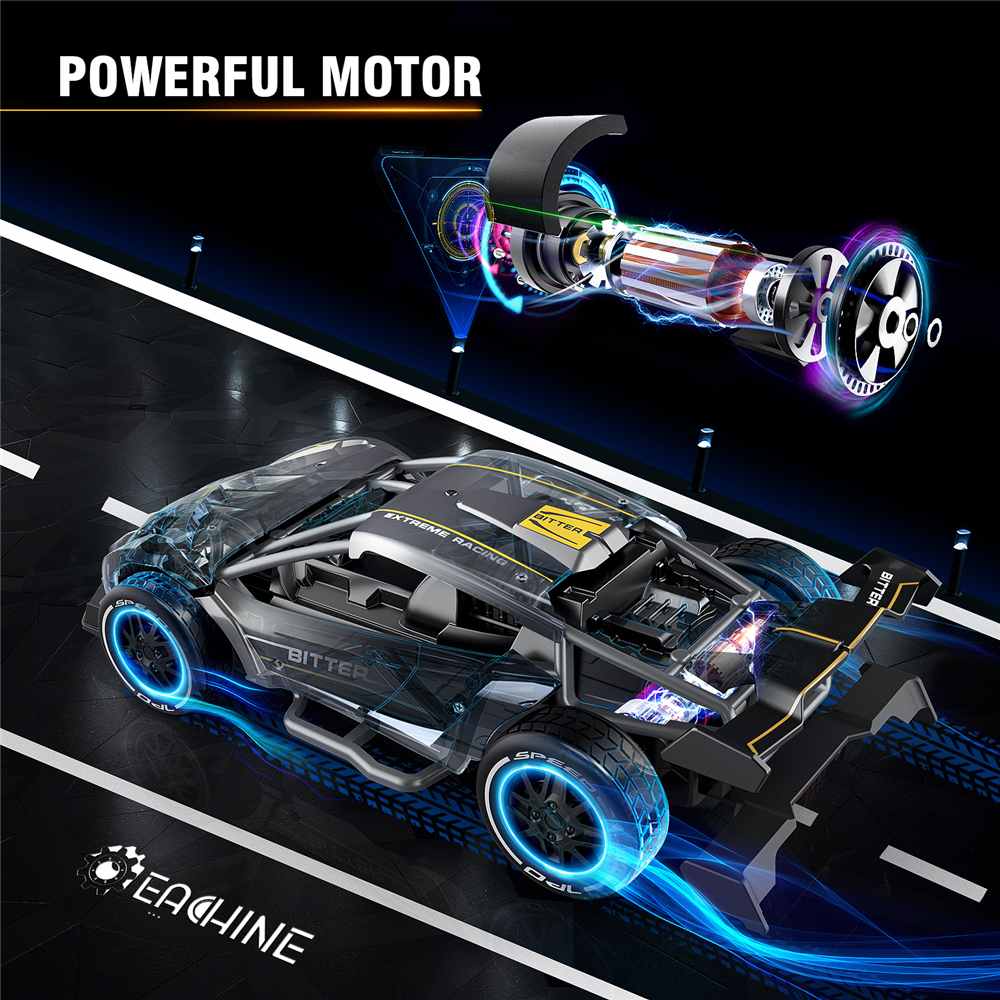 Nyr 1:24 2.4G 4WD Afstandsbediening Sport Auto Aluminium High Speed Elektrische Racing Klimmen Rc Auto Drift Voertuig model Speelgoed