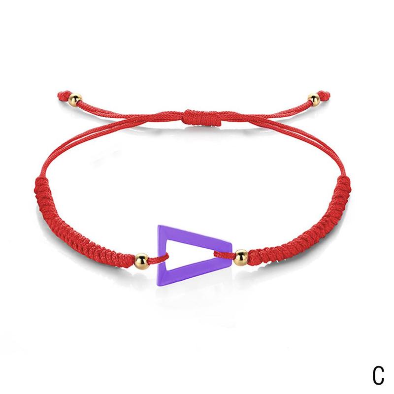 Einstellbar Neon- Regenbogen Dreieck Armbinde Für Frauen Männer Trend Chlidren der Armbinde Schmuck Geburtstag: C