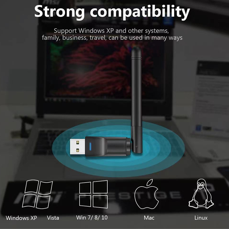 150 Mbit/s MT7601UN Drahtlose Netzwerkkarte Mini USB WiFi Adapter LAN Wi-Fi Empfänger Dongle Antenne 802.11 b/g/n für PC Windows