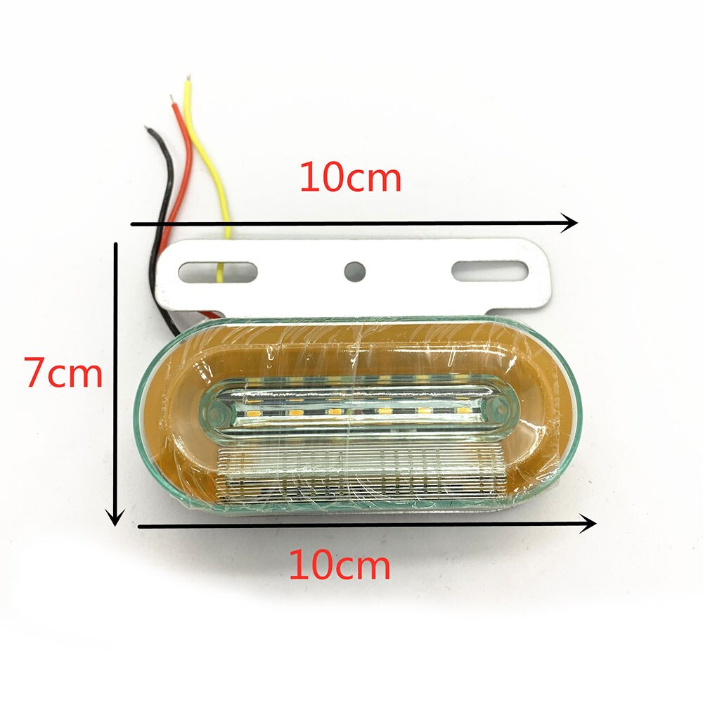 12LED 2 color elliptical light guide light truck spotlight/side light DC24V (single bag)