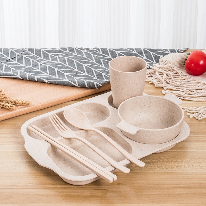 Picknick-camping Servies Saladeschaal Met 4 Kommetjes Van Kunststof 21 Cm