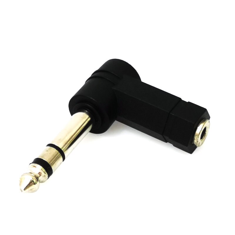 1/4 lydjack 6.35mm 3.5mm kontakter jack for hodetelefon mikrofon splitter omformer 6.3 3.5: 6.35mm to 3.5mm d / 3- polet