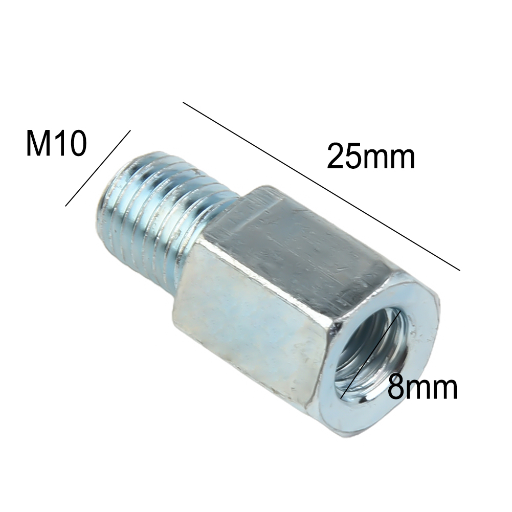 Miroir femelle dans le sens des aiguilles d'une montre pour moto et scooter, miroir mâle dans le sens des aiguilles d'une montre, vis filetées dans le sens des aiguilles d'une montre, grotte, 8mm, 10m 