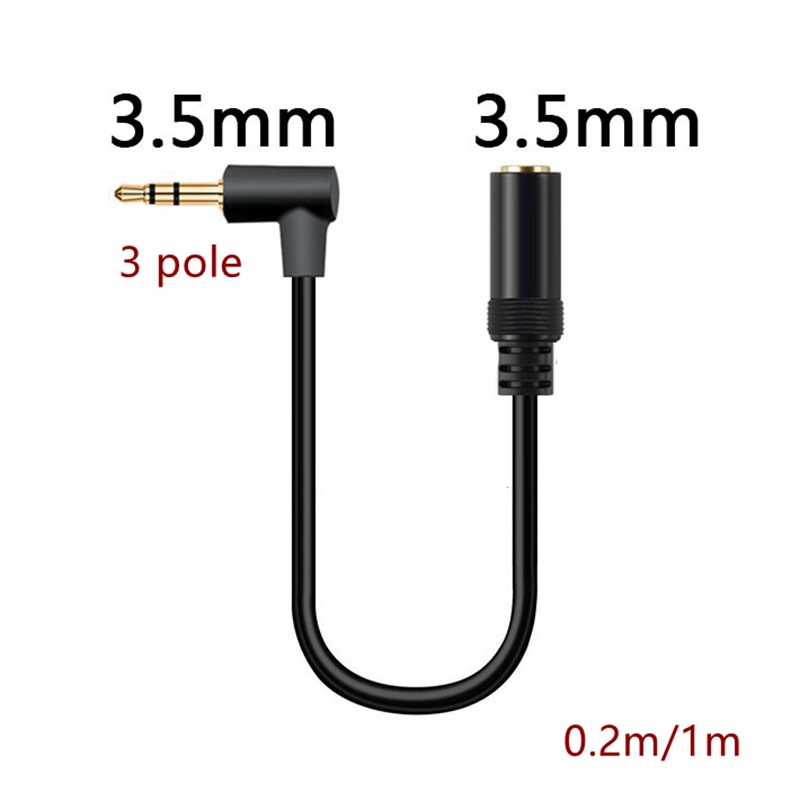 Stereo TRRS 3.5mm Male to TRS 3.5mm Female Audio Adapter Cable Line TRS 3.5 Female TRRS 3.5 Male 3.5mm TRRS Male TRS Female 3.5: black / <=0.5m