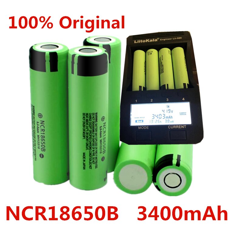 18650 Batterij NCR18650B 3.7V 3400 Mah 18650 Lithium Oplaadbare Batterij Zaklamp Batterijen
