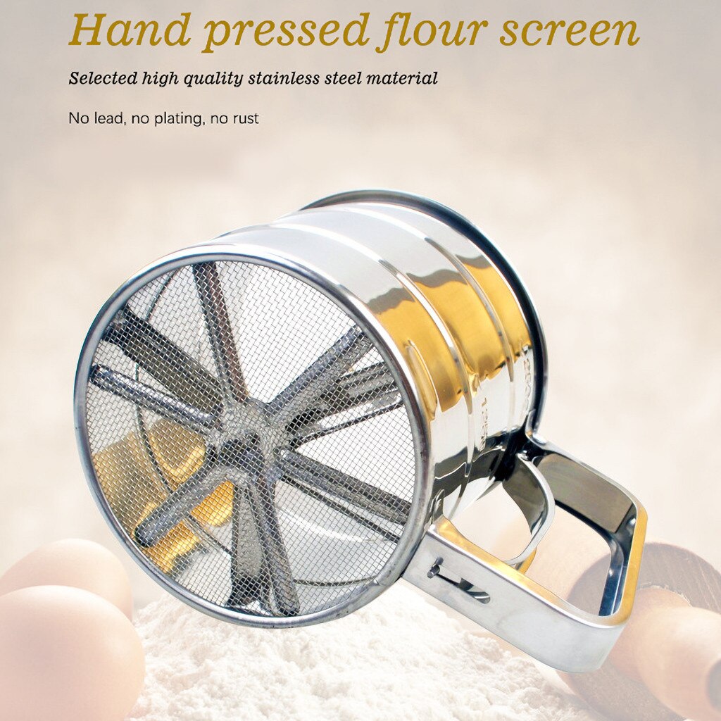 Flour Stainless Steel Large Capacity For Baking Flour Powdered Baking Tools For Cakes Decorating Pastry Kitchen Special Tool #25