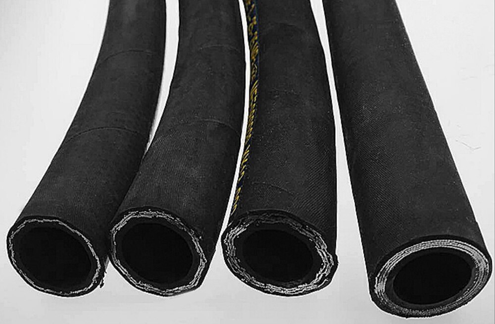 Dn10 r1 17.5 bar 175 mpa 2537 psi hydraulikslange ståltrådsflettet slangesamling med begge lige fittings af kulstofstål