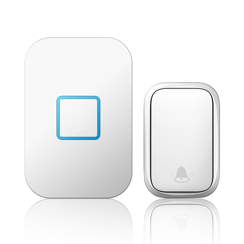 Doorbell Wireless Long-Distance Waterproof Self-Powered 1 Button 1 Receiver No Battery Required Wifi Smart Home Door Bell