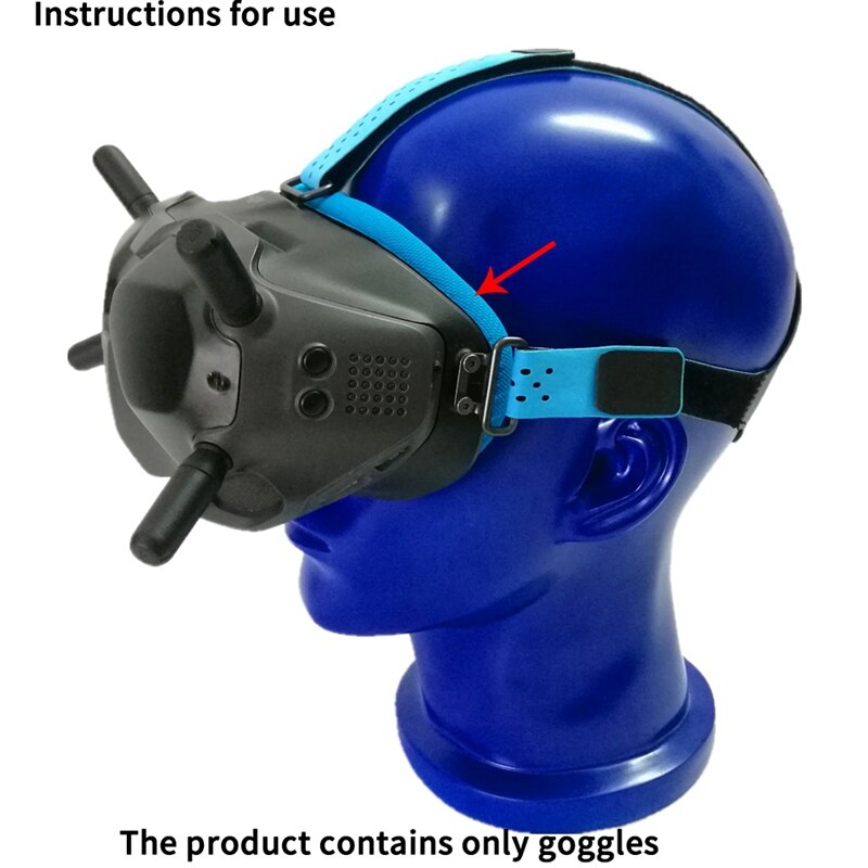 Øjenpude til dji digitale fpv-briller udskiftning af ansigtsplade til hudvenligt stof (blå)
