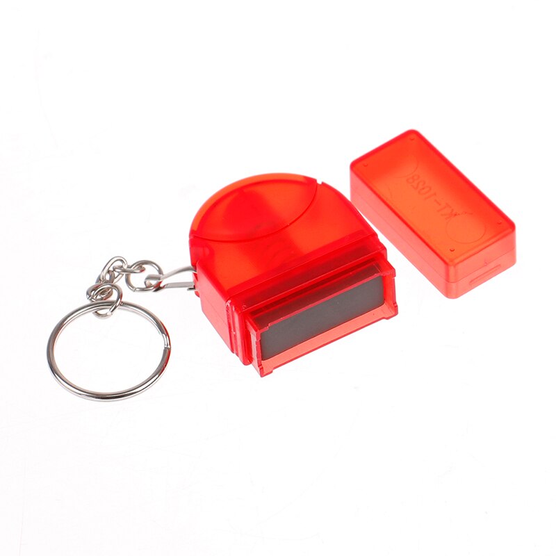 KT1028 Keychain Name Stamp signature rubber Flash stamp self inking Registered