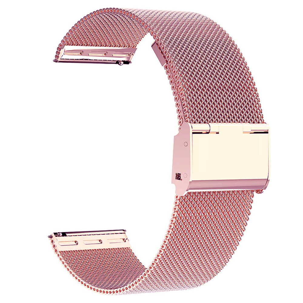 Correa Milanesa para Samsung Galaxy Watch Active 2, pulsera para reloj inteligente Huawei GT 2 de 42mm, 22mm, 20mm, 40/44mm / 3 41mm: Rose Pink / 20 mm