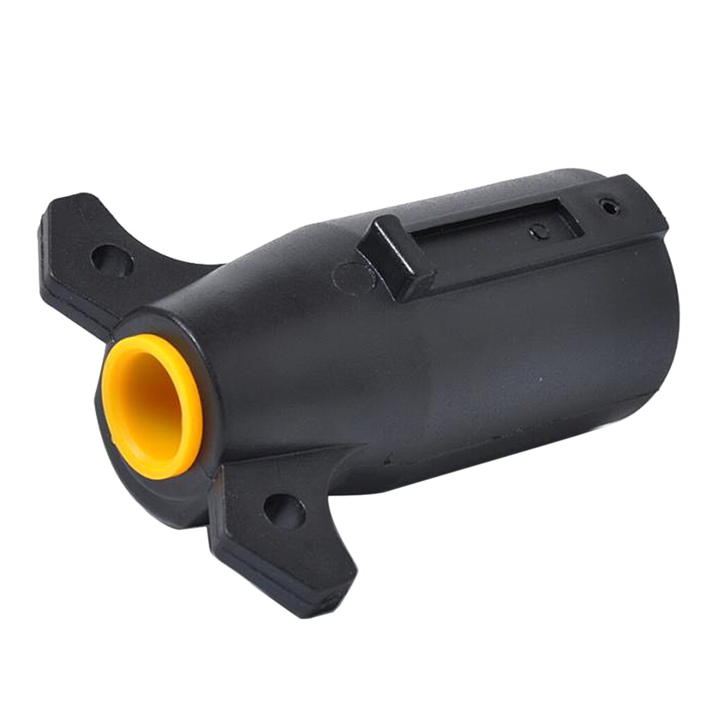 1X 7 Pin Plastic Trailer Socket Towing Truck Connector Electric Adapter Plug ORANGE