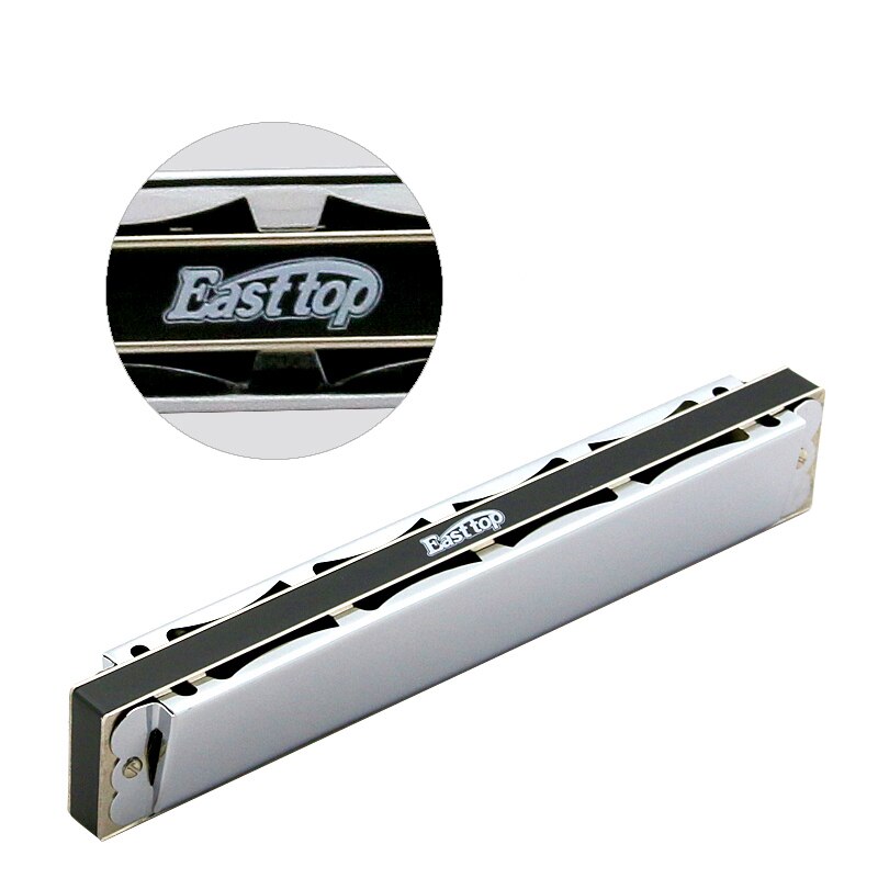 T2406 Easttop 24 Hole Tremolo Harmonica Musical Instrument Harp C Key Mouth Ogans Harmonizer Music Instrument Tremolo Harmonica